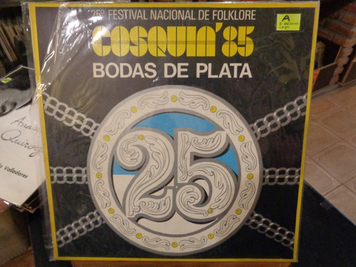 Cosquin 85 Bodas De Plata Dos Discos Lp Vinilo  M