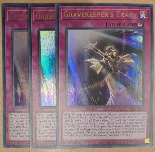Gravekeeper's Trap Ultra Rare Set 3 Pz Yugioh