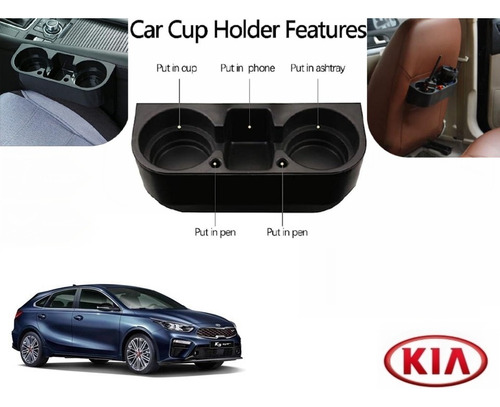 Porta Vasos Con Porta Celular Kia Forte Hb 2020