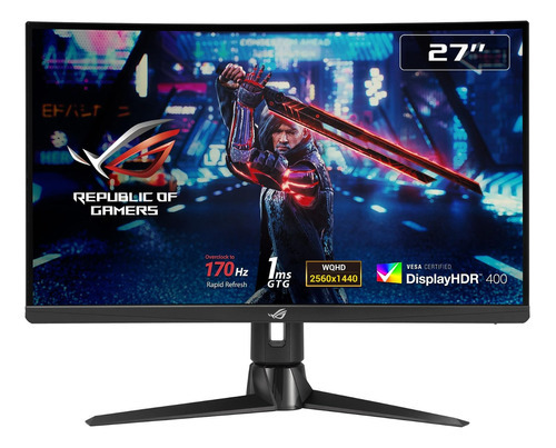 Monitor Asus Curvo Rog Strix Xg27aqv 27' 2560x1440 1ms 170hz