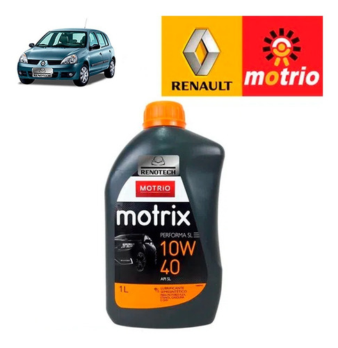 Imagem 1 de 9 de Oleo 10w40 Sl Motrio Semi Sintetico 1l Clio Ii 7702266455