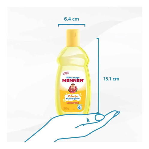 Colonia Para Bebé Baby Magic Mennen Fresca Fragancia 200ml