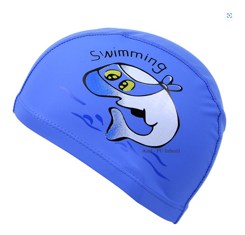 Hero Band touca de natação infantil profissional impermeável cor azul golfinho