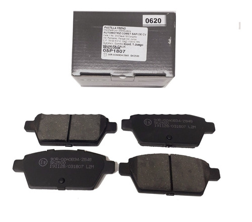 Imagen 1 de 1 de Pastillas De Frenos Mazda 6 06-14 Trasero