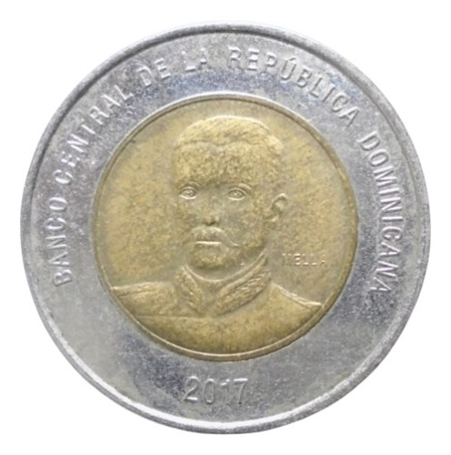República Dominicana 10 Pesos 2017 Bimetálica