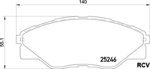 Balatas Disco  Delantera Para Toyota Hilux   2014