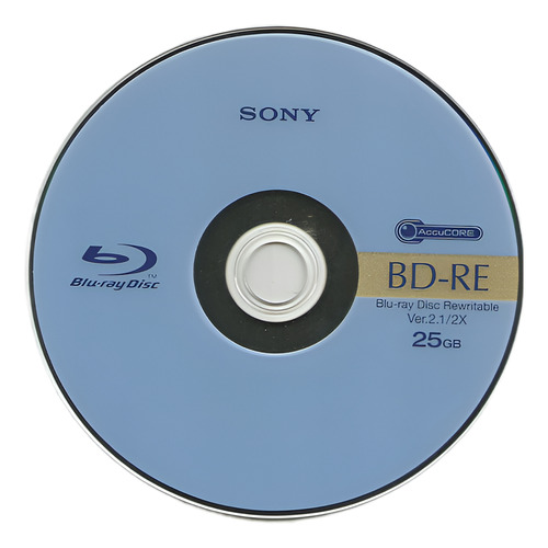 Disco Blu-ray Sony Regrabable Bd-re 25gb 2x