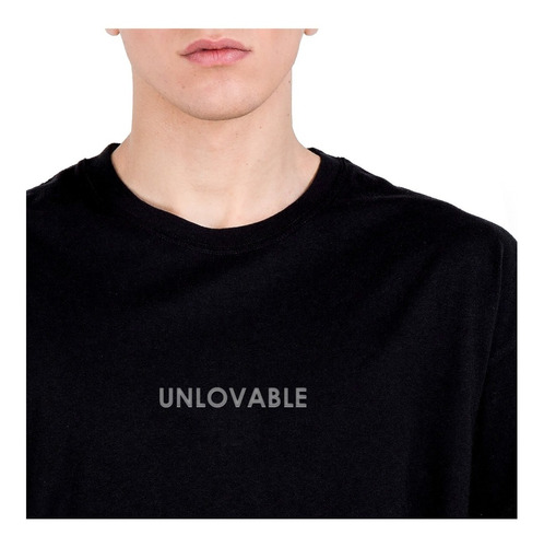Camisetas Frases Minimalista Unlovable Hombre Btm Inp