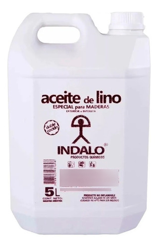 Aceite Lino Doble Cocido Bidón 5 Litros Indalo