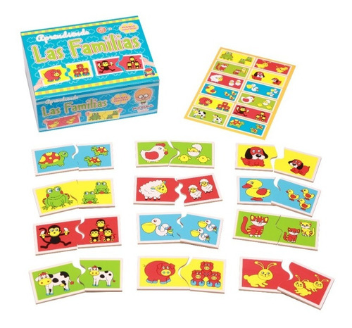 Puzzle Didactico Madera 2pz La Familia Banquito