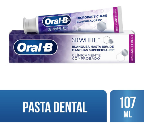 Crema Dental 3d White Brilliant Fresh X 107ml