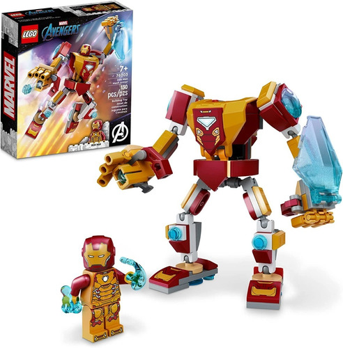 Lego Marvel Armadura Robótica Iron Man 130 Piezas 76203