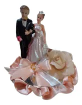Comprar Pareja De Novios Con Rosa  Souvenirs,casamientos,15 Años