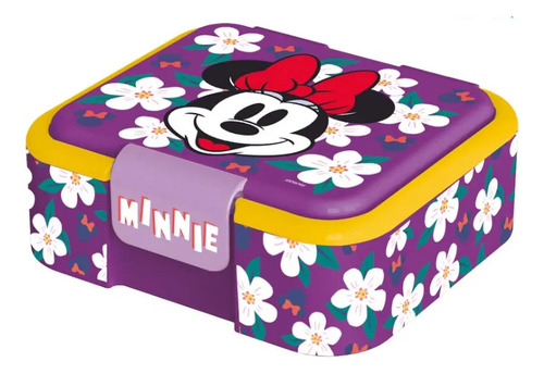Lunchera Plastica Supreme Multi Compartimiento Stor Merienda Violeta Minnie Mouse