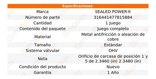 Kit Bujes Árbol Levas Std Impala V8 5.3l 06/09 Sealed Power