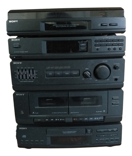 Reproductor Sony De Cd, Vinilo, Caset, Radio Y 2 Cornetas 