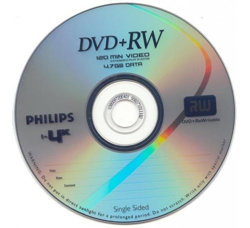 Dvd+rw Philips   Kit Com 10 No Envlope De Papel 
