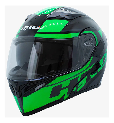 Casco  Hro 3400 Dv Zilet Ngr Brill Vrd