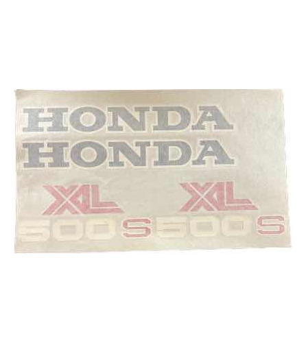 Calcos Honda Xl 500 S 1981