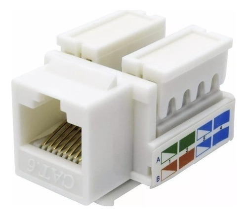 Jack Rj45 Hembra Cat Categoria 6 Ficha Red Utp X 10 Unidades