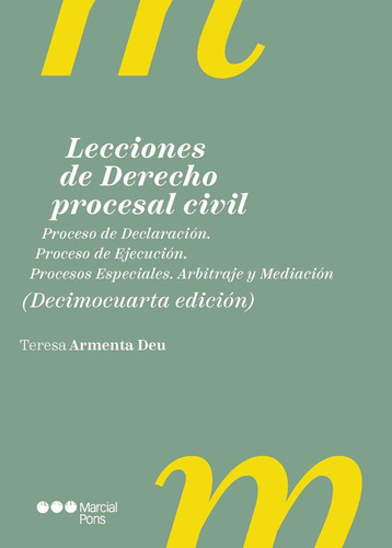 Libro Lecciones De Derecho Procesal Civil - Armenta Deu, ...