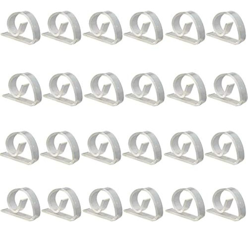 Ogrmar 24 Pack Clear Plastic Mantel Clips Table Cover Holder