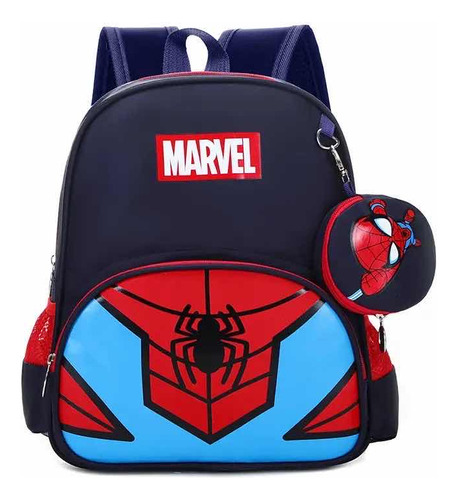 Mochila Escolar Spiderman Capitán América O Ironman Niños