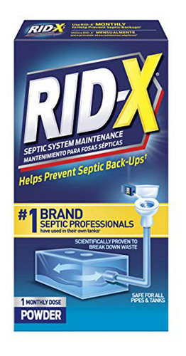 Rid-x Septic Treatment, 1 Month Supply Of Powder, 9.8 Oz
