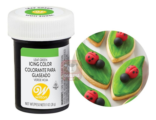 Colorante Comestible En Gel Verde Hoja Wilton Glace Real 