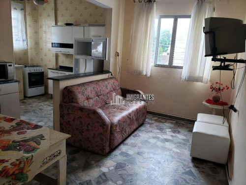 Imagem 1 de 11 de Apartamento De 1 Dormitório No Boqueirão, Em Praia Grande - Ap2576