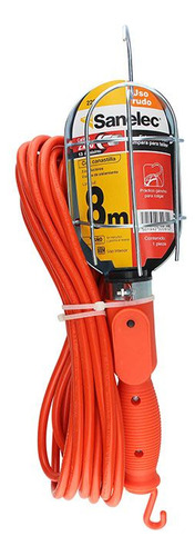 Lámpara Taller Canastilla Metálica Extensión 8 Mts Sanelec