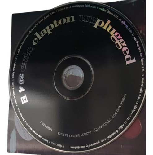 Cd Eric Clapton - Unplugged 1992 - Original-raro!!! + Brinde Estandar (Usado)