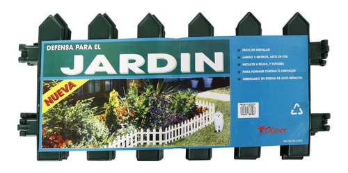 Imagen 5 de 5 de Reja Para Jardin De Plastico 300 Cm Verde Afj
