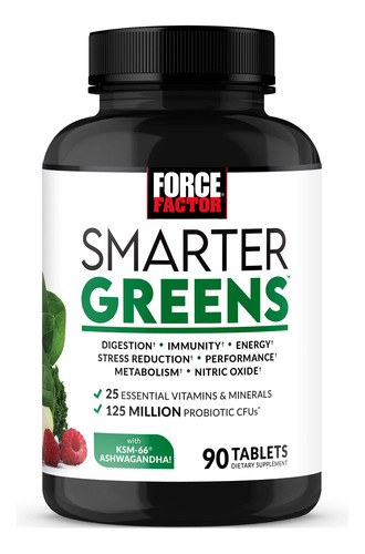 Suplemento Force Factor Smarter Greens 90 Comprimidos
