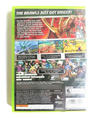 Bakugan Defenders Of The Core Xbox 360 (Reacondicionado)