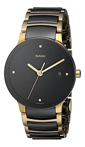 Rado Hombres R30929712 Centrix Jubile Chapado En Oro Reloj D