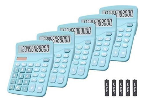 Calculators,  12-digit Dual Power Handheld Desktop Calc...