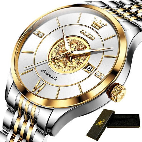 Relojes Mecánicos Olevs Luxury Calendar Diamond