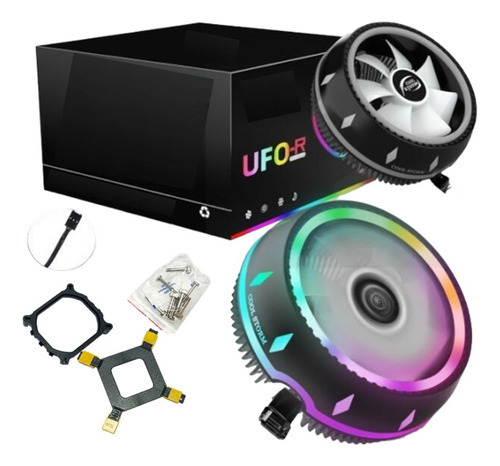 Fan Cooler Disipador Rgb Intel Y Amd 120mm Ventilador Pc Ufo