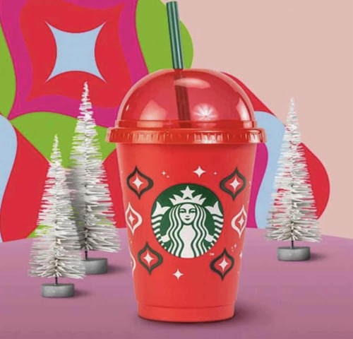 Vasos Starbucks Navidad 2023 Frío Y Caliente Ganalos