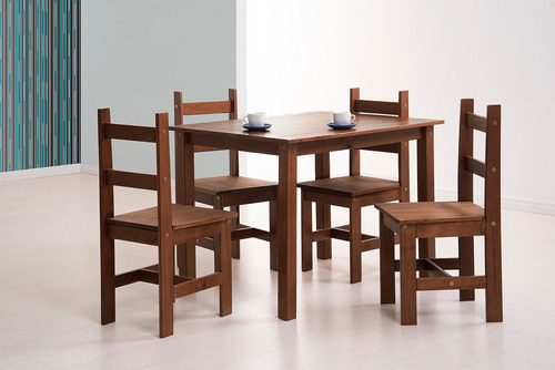 Juego De Comedor Mexicano Madera Maciza Envio Gratis