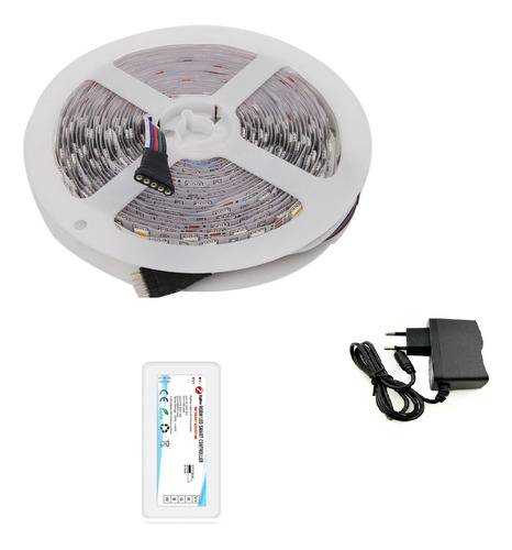 Fita Led Rgbw 5mt 5 Vias + Controlador Zigbee + Fonte