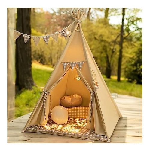 Tenebud Tiepee Tent Con Luces De Hadas De Bunting Bunting De