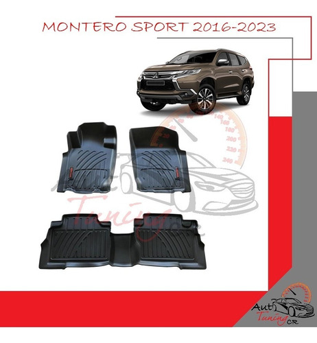 Alfombras Tipo Bandeja Mitsubishi Montero Sport 2016-2023
