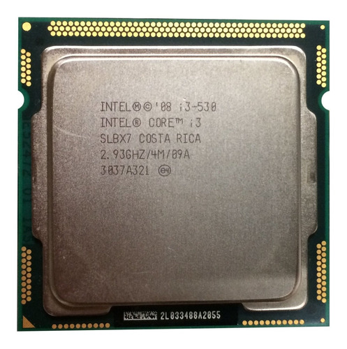 Processador gamer Intel Core i3-530 BX80616I3530  de 2 núcleos e  2.93GHz de frequência com gráfica integrada