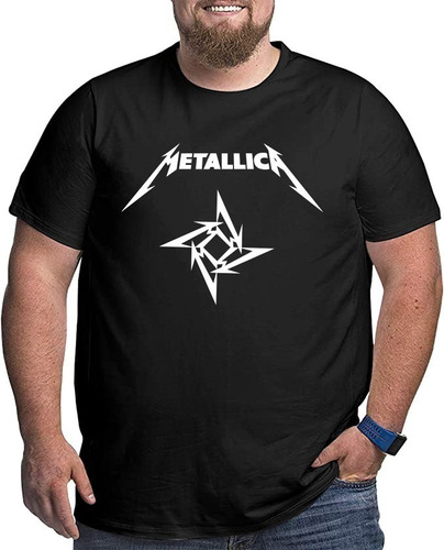 Polera Metallica Logo Rock Tallas Grandes 2xl 3xl 4xl