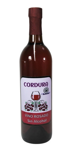 Vino Rosado Sin Alcohol 750ml. Cordura Bebida No Alcohólica