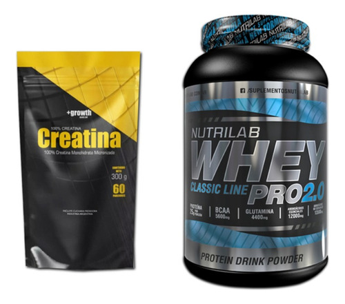 Creatina Growth + Proteina Nutrilab 1 Kg