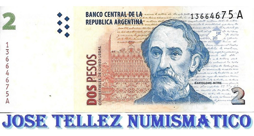Bottero 3201 $ 2 Pesos Convertibles Serie A Mb+ Palermo (Usado)