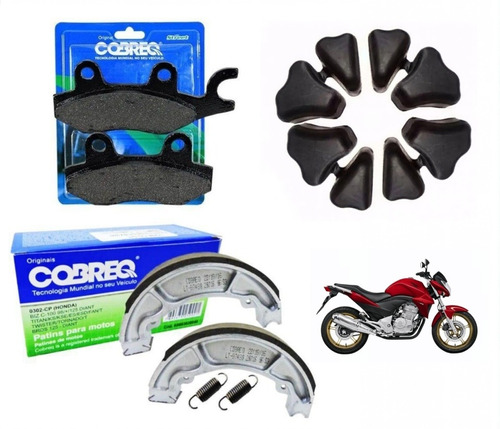 Kit Lona Traseira+pastilha+bucha Twister 250/cb300 Cobreq